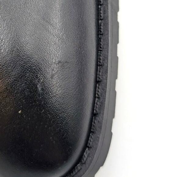 Anne Klein Stamford Knee High Boots Women's Almond Toe Black Size US7.5M EU38 - Picture 7 of 13